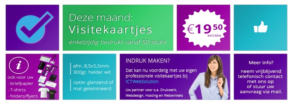 Visitekaartjes Actie