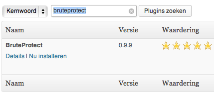 Wordpress BruteProtect Plugin installatie 4